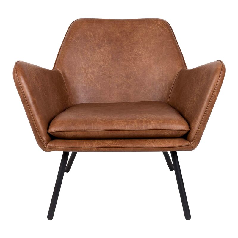 Fauteuil LOUNGE coloris cognac