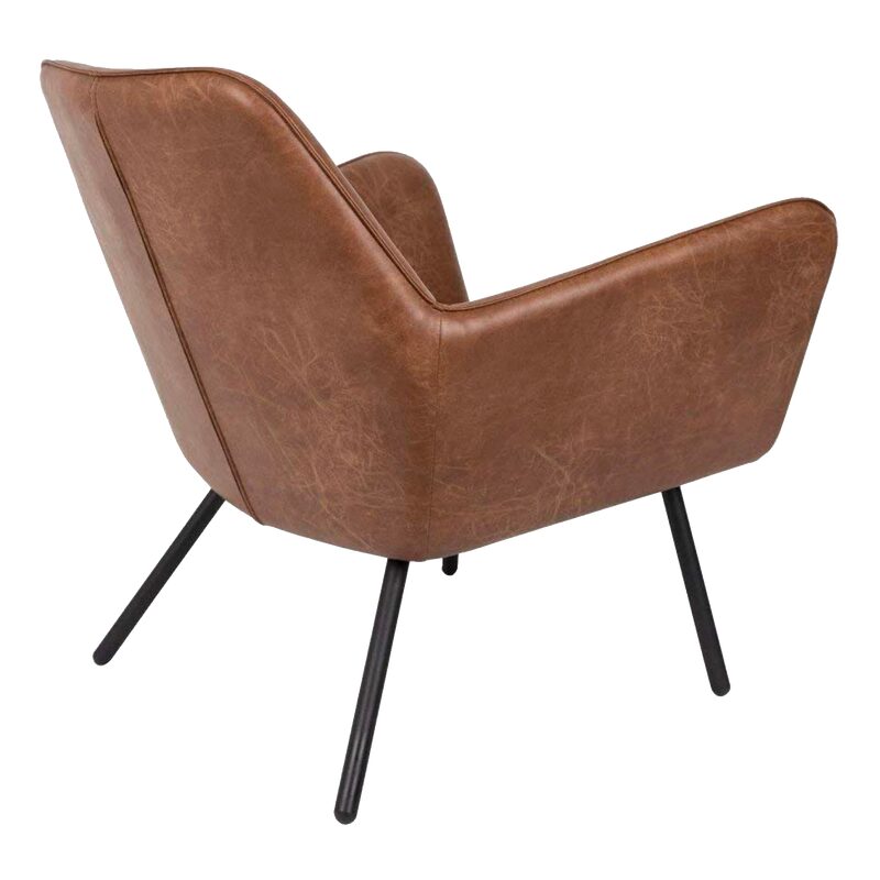 Fauteuil LOUNGE coloris cognac