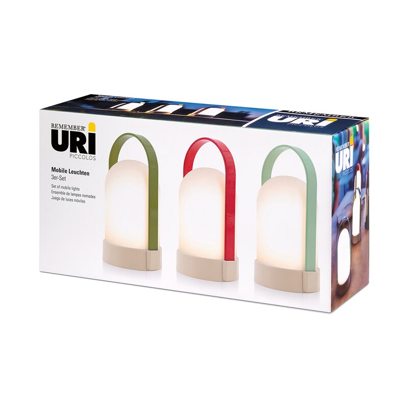Lampe à poser URI coloris multicolore 15 x 14,5 cm