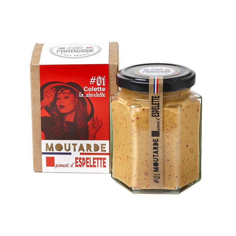 Moutarde COLETTE LA STARLETTE - PIMENT D’ESPELETTE