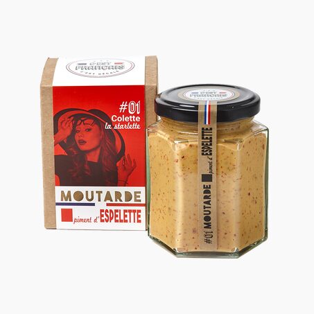 C'est français Moutarde COLETTE LA STARLETTE - PIMENT D’ESPELETTE