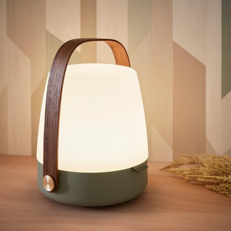 Lampe à poser LITE UP coloris vert émeraude 26 x 20 cm