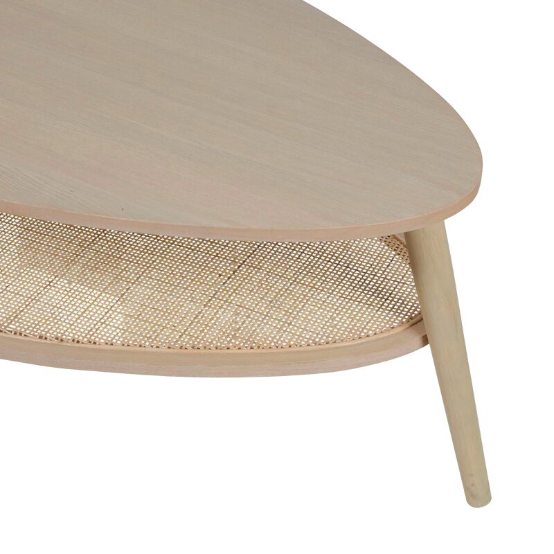 Table basse CARMEN coloris naturel 80 x 55 cm