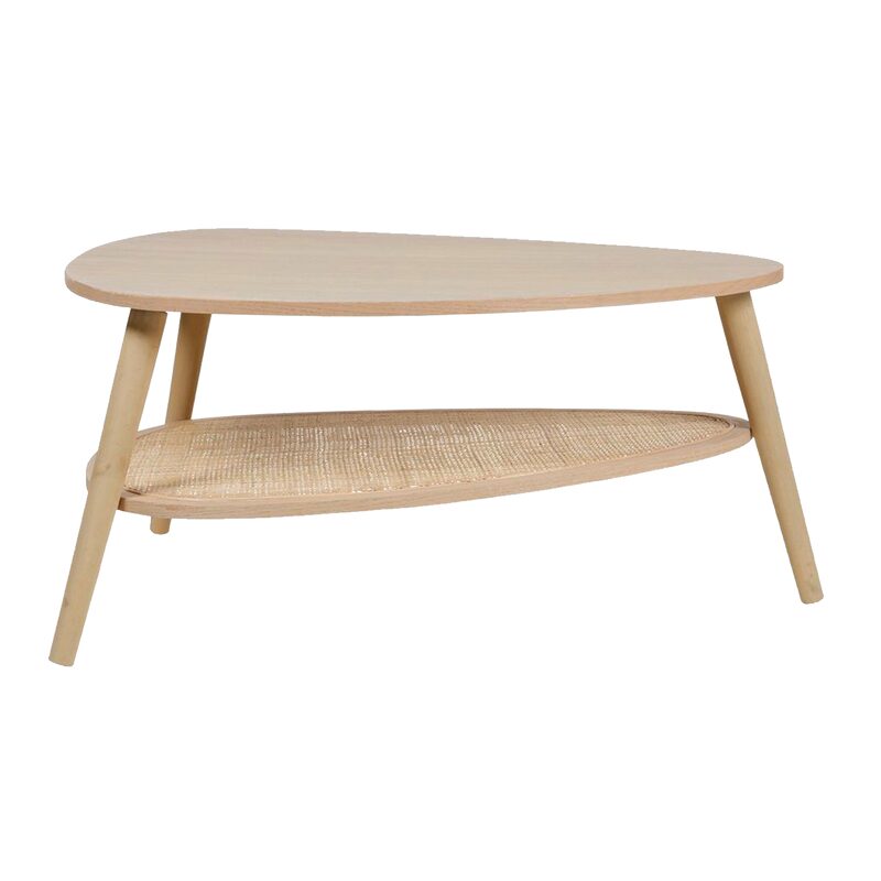 Table basse CARMEN coloris naturel 80 x 55 cm