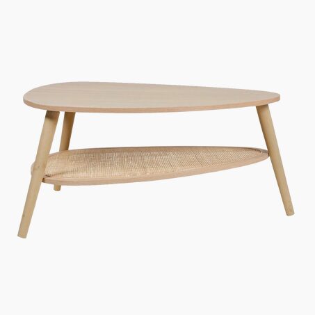 Ostaria Table basse CARMEN coloris naturel 80 x 55 cm