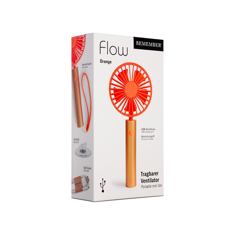 Ventilateur FLOW coloris orange