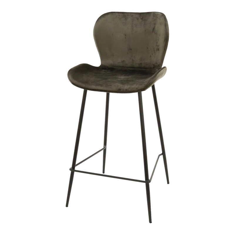 Tabouret de plan de travail TOBY coloris gris foncé