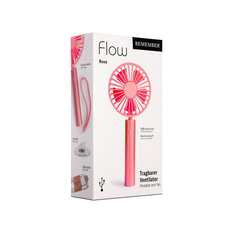 Ventilateur FLOW coloris rose