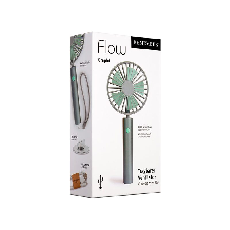 Ventilateur FLOW coloris graphite