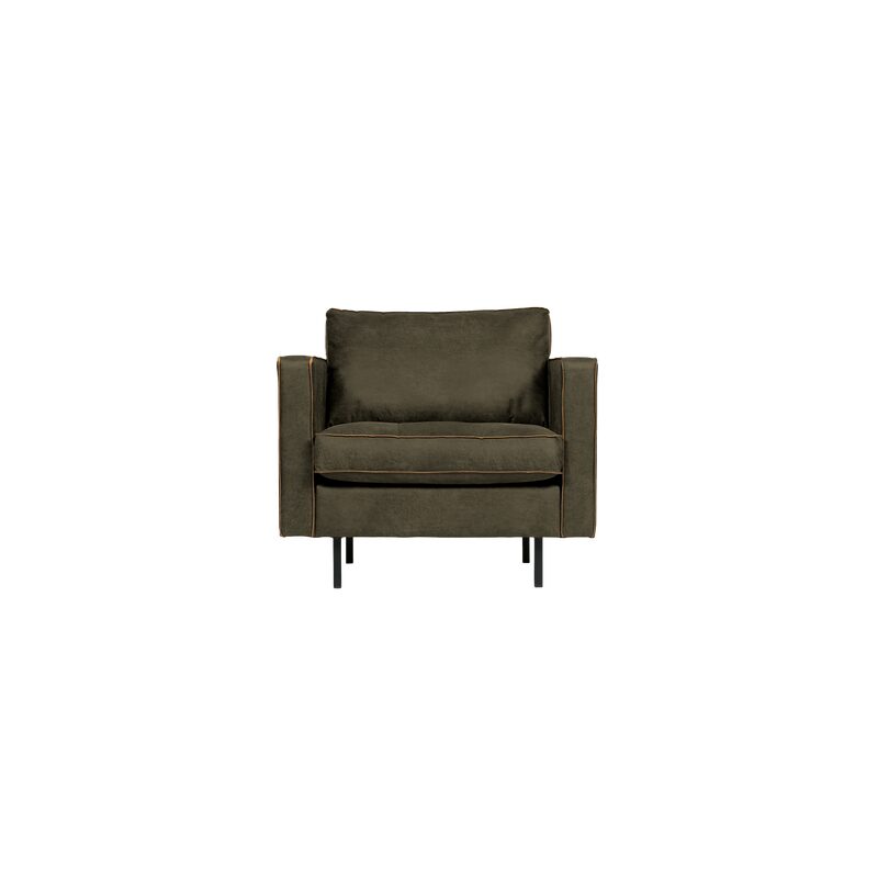 BePure Fauteuil RODEO coloris COPA ARMY capitonné