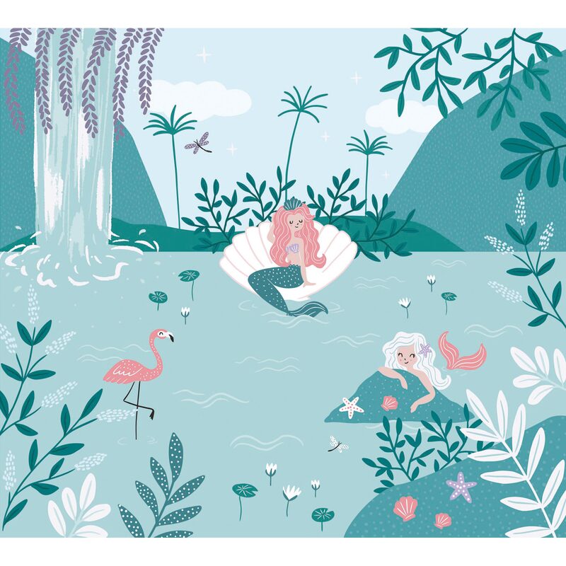 Papier peint panoramique XL SIRENINA SEAWORLD 300 x 270 cm