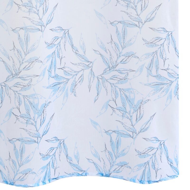 Voilage SYLLA coloris bleu clair 140 x 250 cm