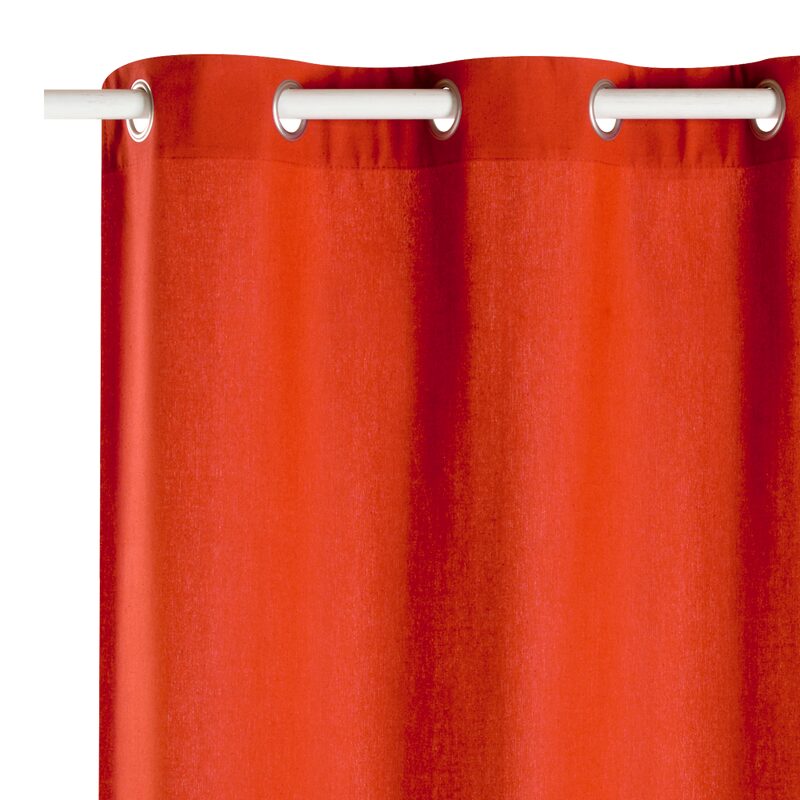 Rideau SITIA coloris terre de sienne 140 x 260 cm