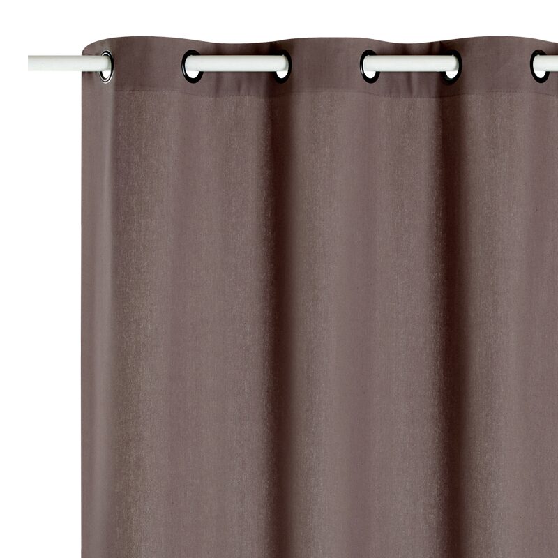 Rideau SITIA coloris taupe 140 x 260 cm