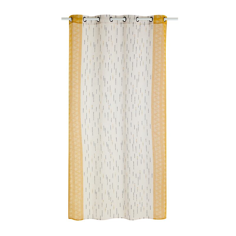 Voilage AYSSA coloris ocre 140 x 240 cm