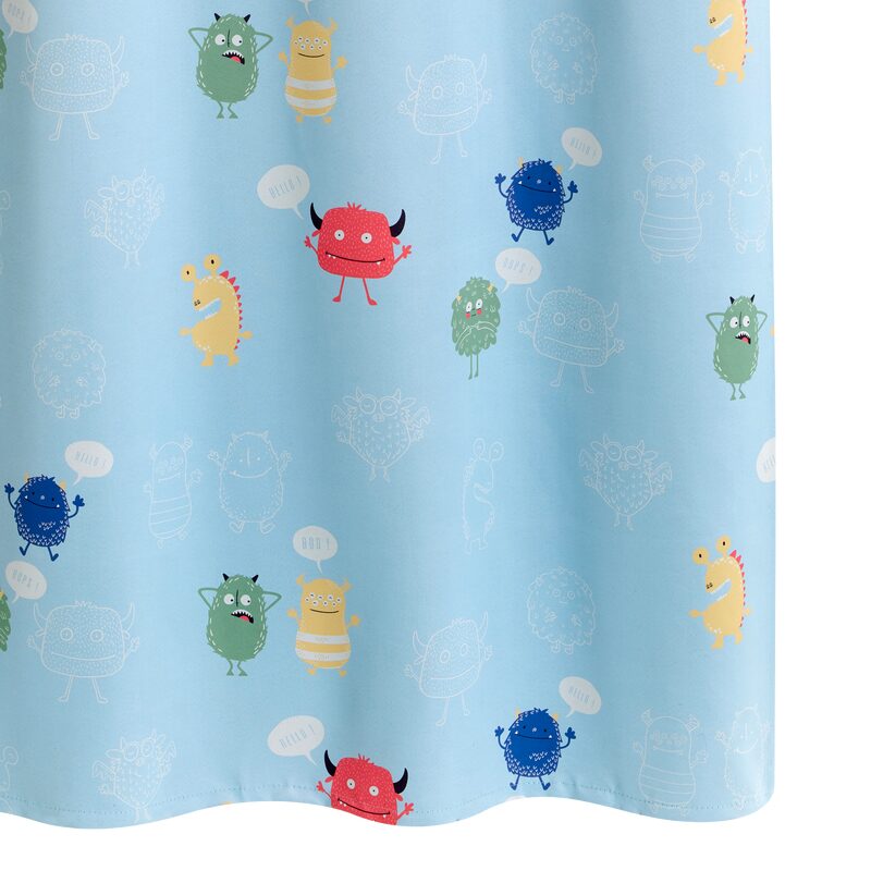 Rideau occultant CUTE MONSTER coloris multicolore 140 x 250 cm