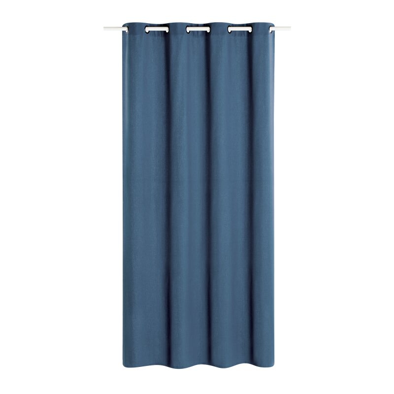Rideau MARENGA coloris bleu indigo 140 x 260 cm