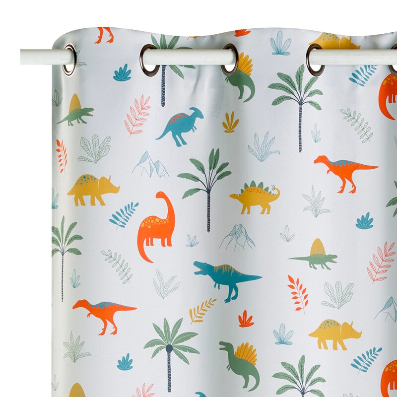 Rideau occultant DINO coloris multicolore 140 x 250 cm
