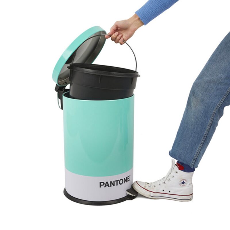 Poubelle PANTONE CAN coloris turquoise