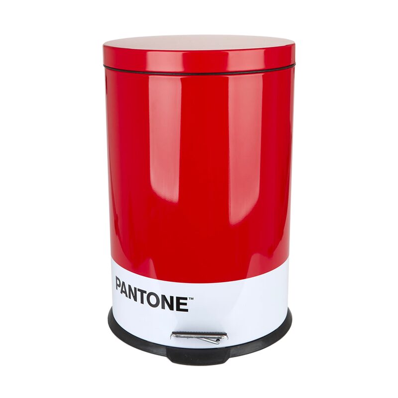 Poubelle PANTONE CAN coloris rouge