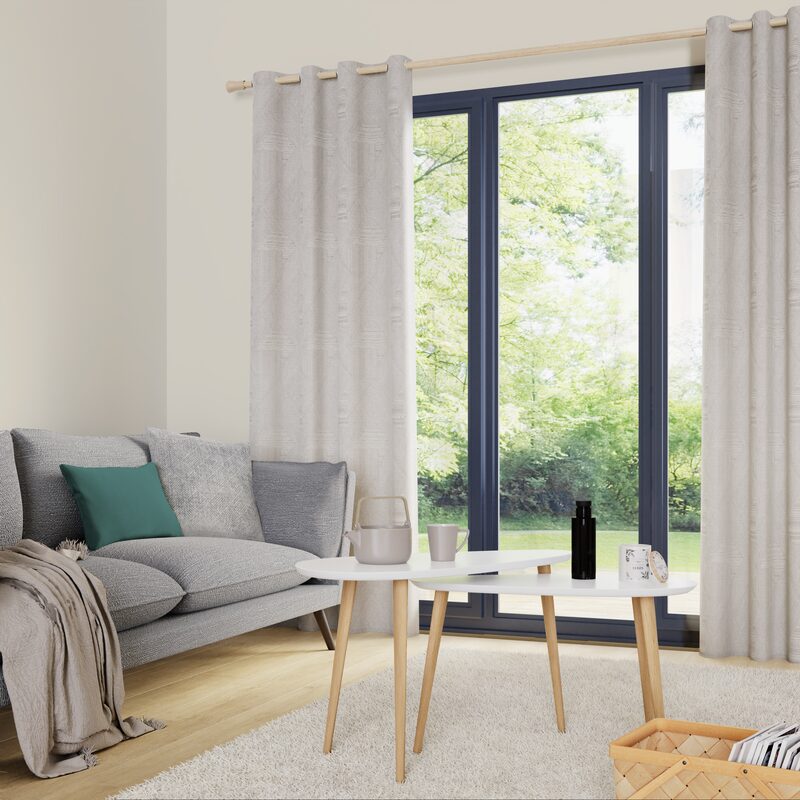 Rideau KILA coloris naturel 140 x 260 cm