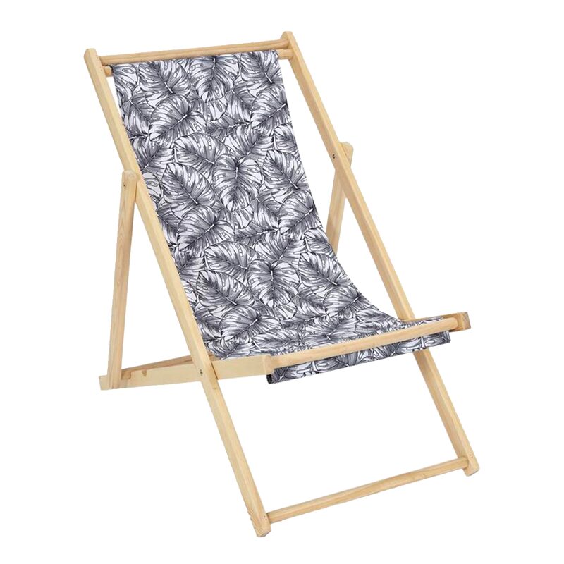 Fauteuil JUNGLE coloris noir et blanc