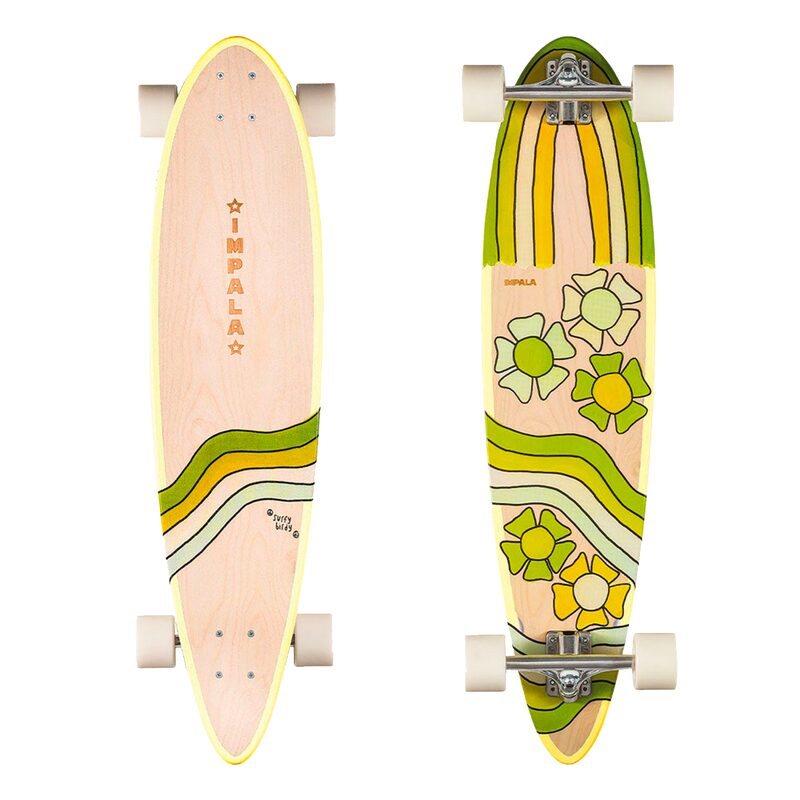 Longboard BIRDY FLORAL coloris vert