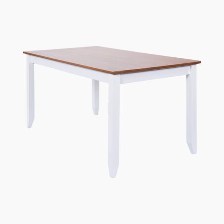 Table de salle à manger ABEL coloris blanc 160 x 90 cm