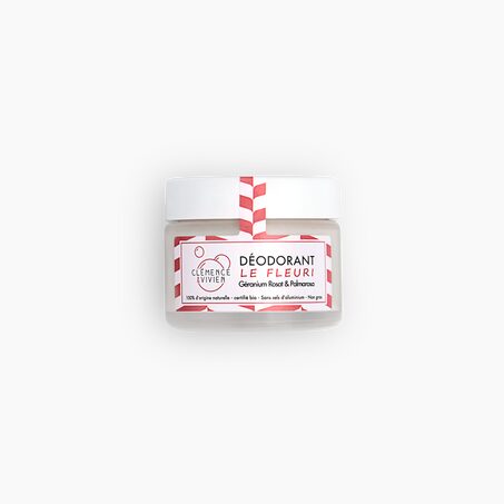 Clémence & Vivien Déodorant CREME LE FLEURI Geranium Rosat et Palmorosa