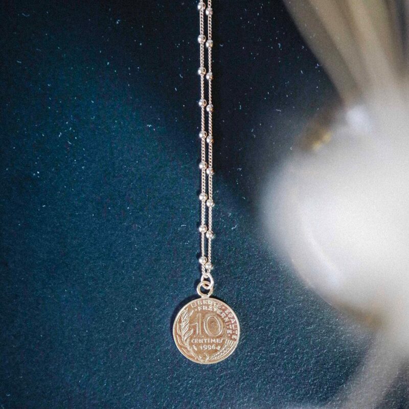 Collier LE NANTAIS COURT coloris or
