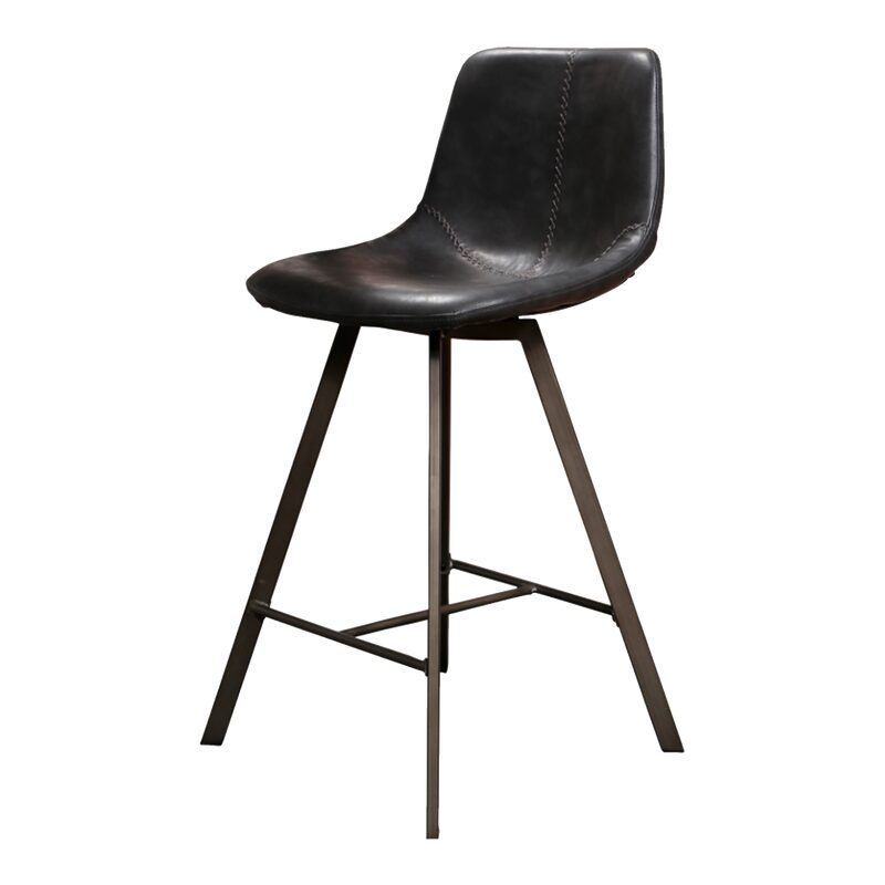 Tabouret de plan de travail ZIGGY coloris noir