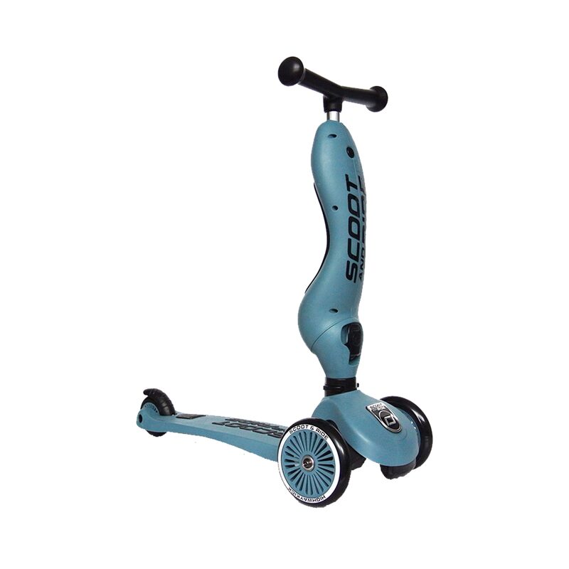 Trottinette PORTEUR ÉVOLUTIF 2 EN 1 HIGHWAYKICK 1 coloris bleu acier