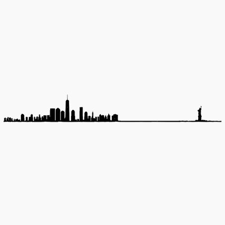 The Line Déco murale métal THELINE NEW YORK XL coloris noir