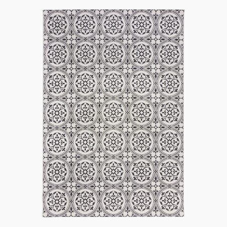 Flair Rugs Tapis CASABLANCA coloris gris blanc 120 x 170 cm