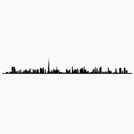 The Line Déco murale métal THELINE DUBAI XL coloris noir