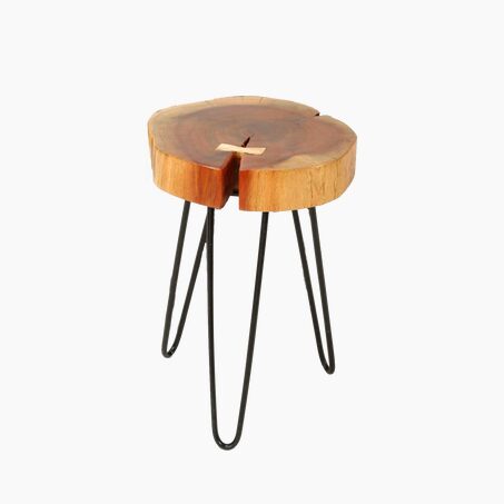 Table d'appoint LOUKA coloris acacia