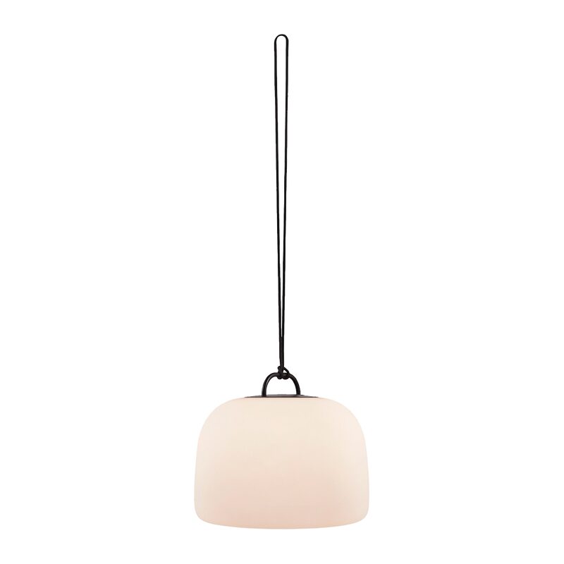Suspension KETTLE coloris blanc 30,8 x 36 cm