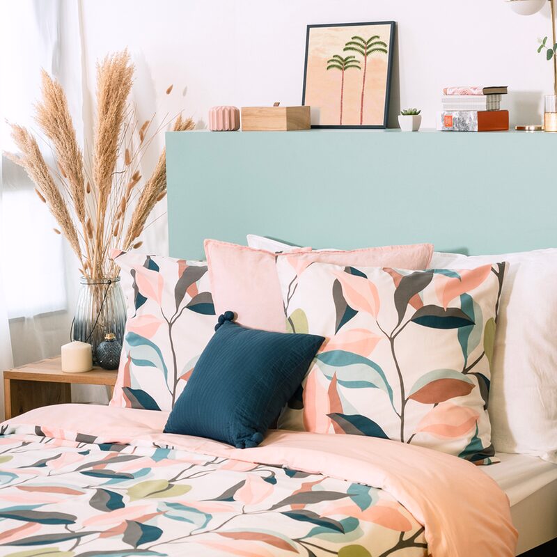 Parure de lit en toile de coton LILA 260 x 240 cm