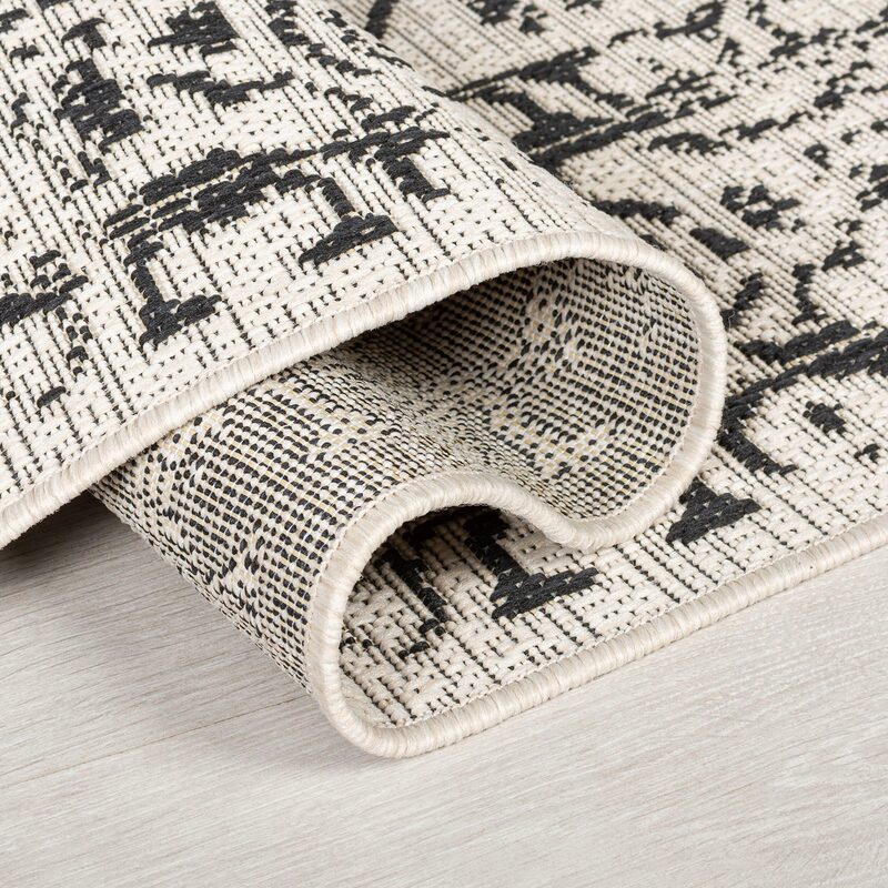 Tapis FUERA coloris gris beige 120 x 170 cm