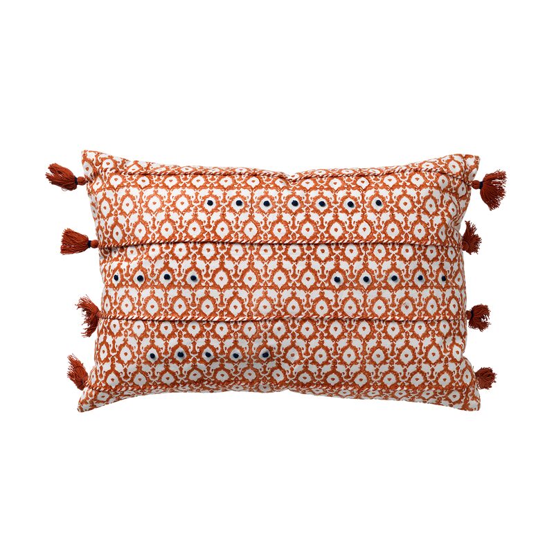 Coussin TAFIA coloris orange 40 x 60 cm