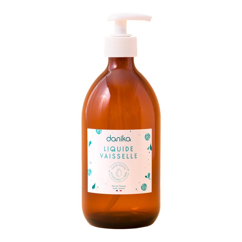 Bouteille rechargeable FLACON POUR LIQUIDE VAISSELLE coloris brun
