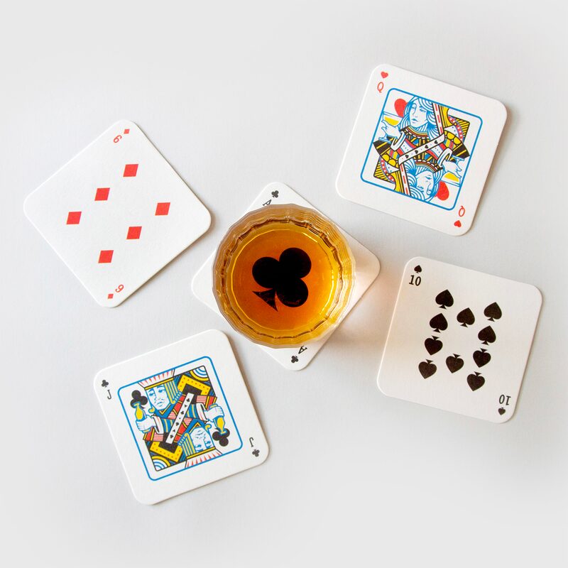 Jeu de cartes DESSOUS DE VERRES