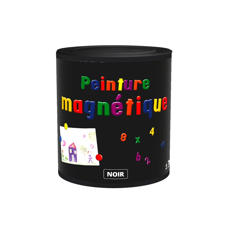 Peinture EFFET MAGNÉTIQUE Acrylique noir Mat 0,5 L