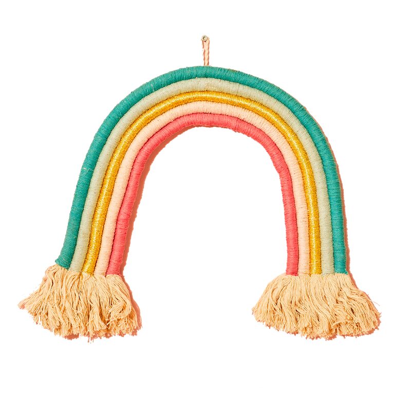 Décoration à suspendre ARC EN CIEL coloris multicolore hauteur 30 cm