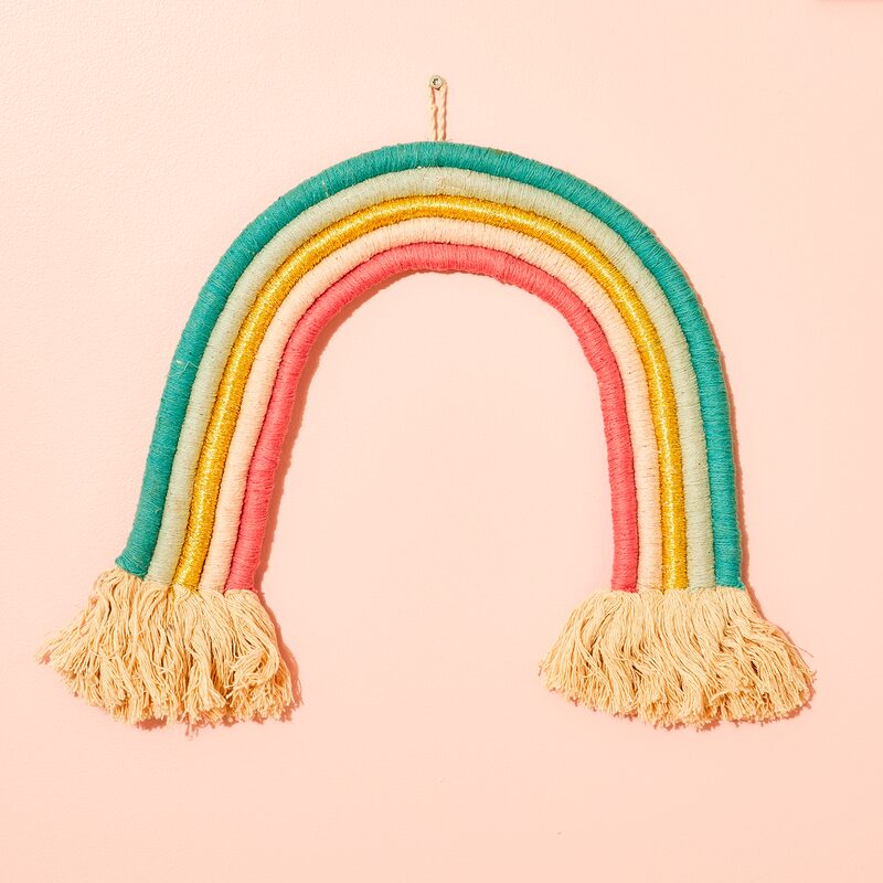 Décoration à suspendre ARC EN CIEL coloris multicolore hauteur 30 cm