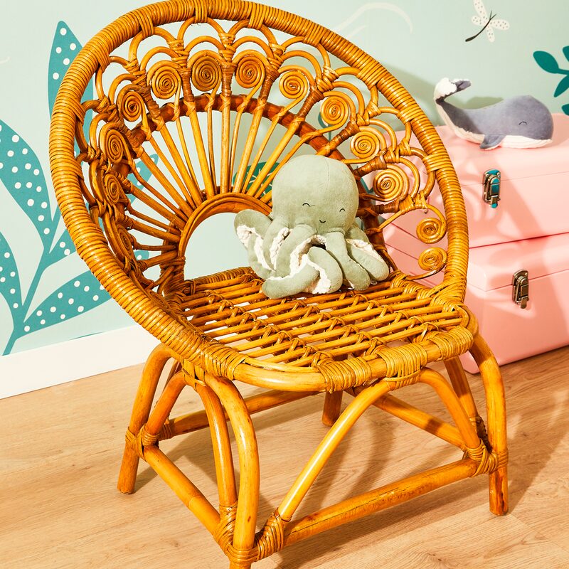 Fauteuil pour enfant FANTINE coloris rotin
