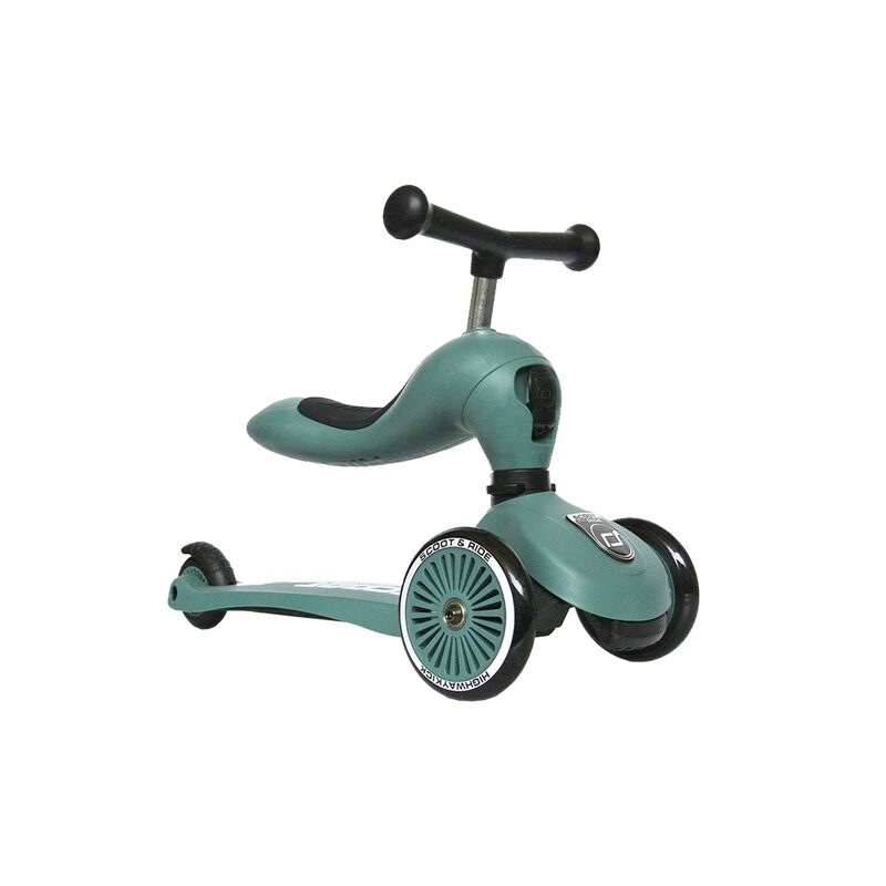 Trottinette PORTEUR ÉVOLUTIF 2 EN 1 HIGHWAYKICK 1 coloris vert foret