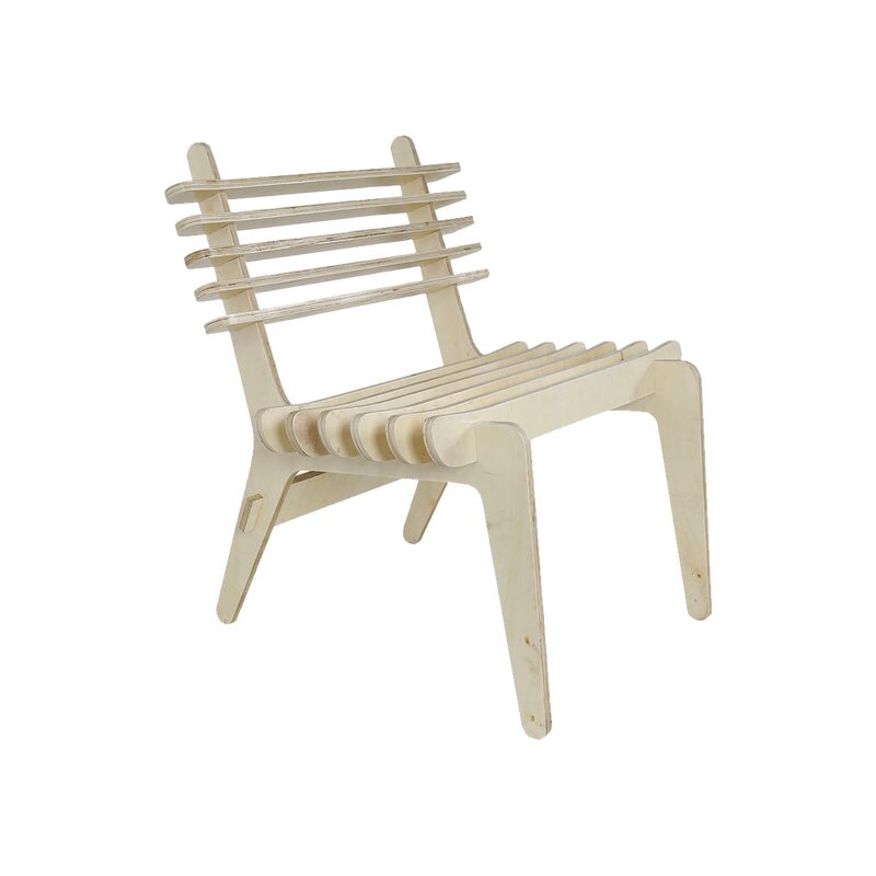 Fauteuil KAZEY coloris bois