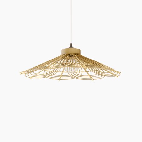 Suspension MYRTA coloris bois 16 x 56 cm