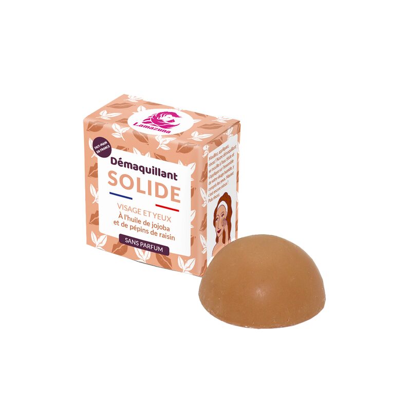 Démaquillant SOLIDE A L'HUILE JOJOBA ET DE PÉPINS DE RAISIN